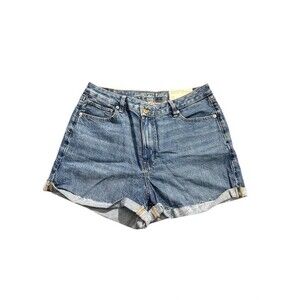 NWT AE AMERICAN EAGLE HIGHEST RISE MOM SHORT WOMENS JEAN SHORTS Sz 12 31W